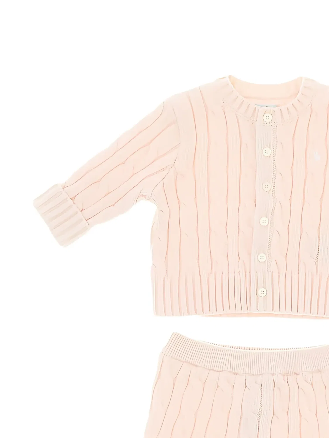 Комплект из двух Cable-Knit Polo Ralph Lauren, розовый — фото 2