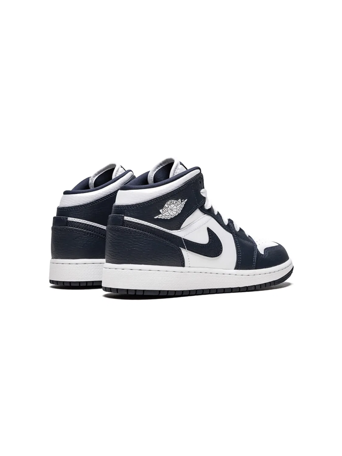 Кроссовки Air Jordan 1 Mid Obsidian, белый — фото 3