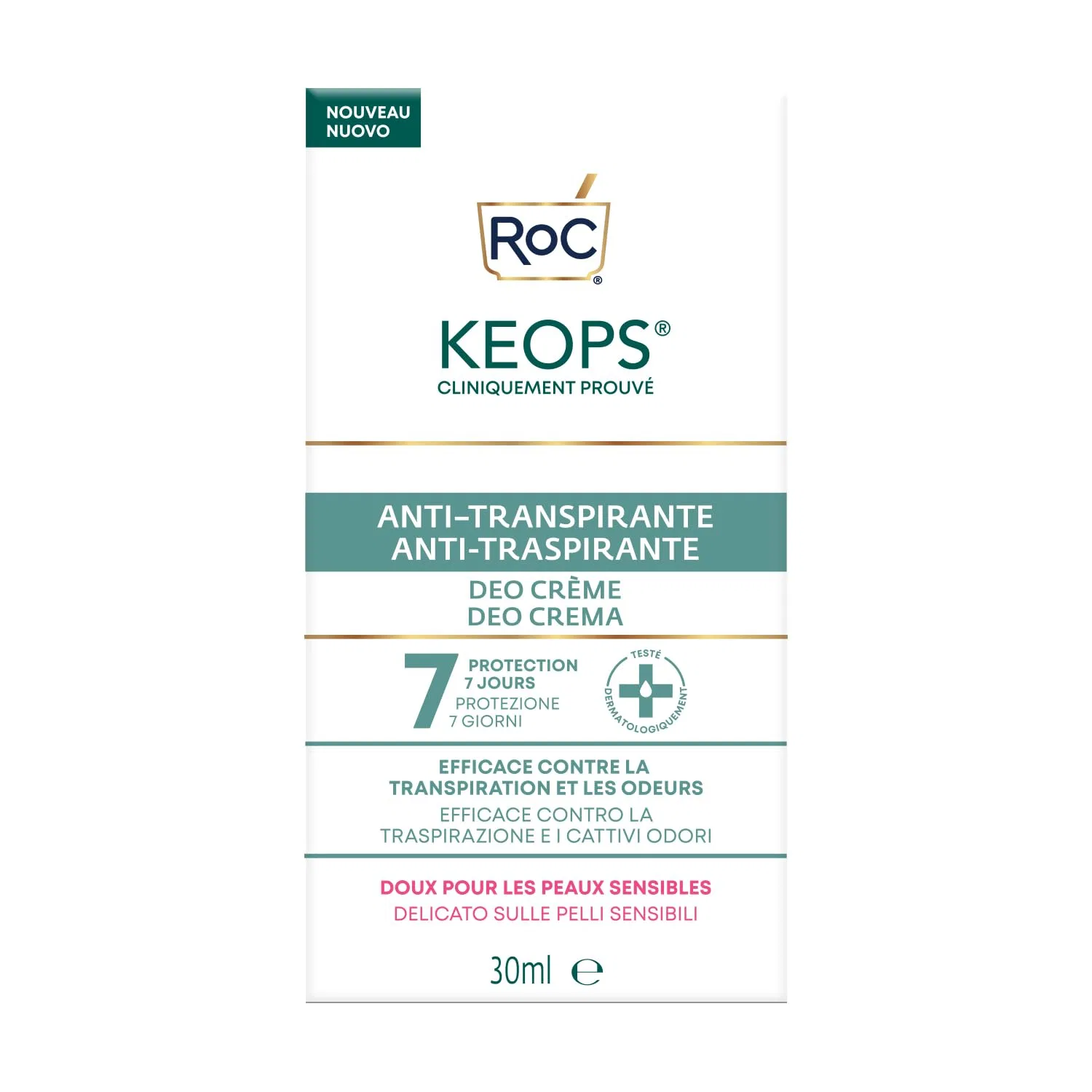 Крем-дезодорант Keops, RoC, 30 мл — фото 3