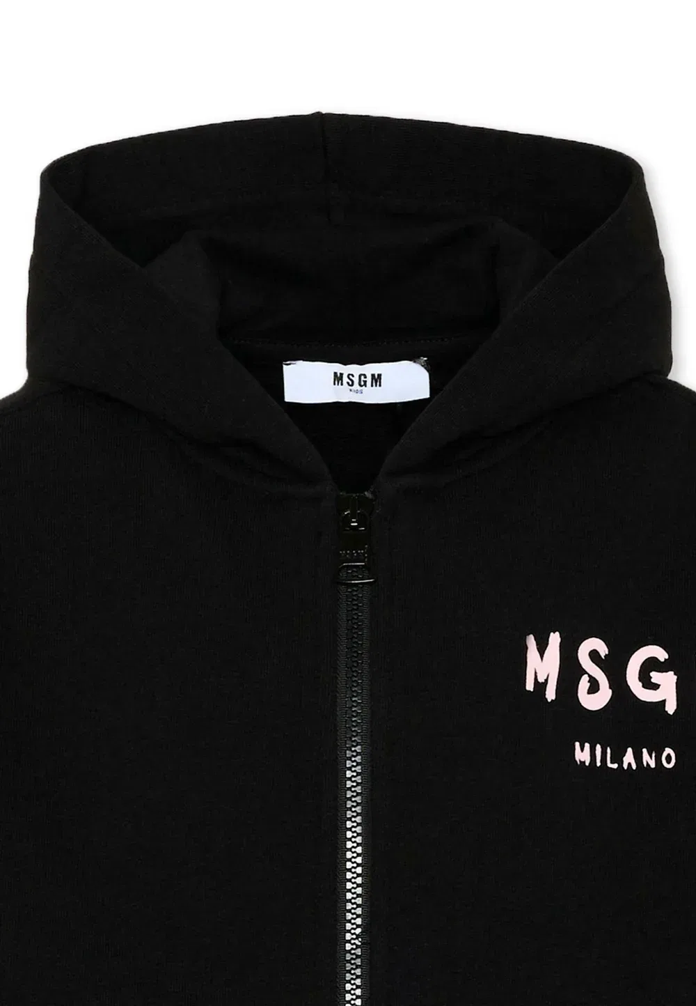 Felpe - толстовка на молнии Msgm, Black — фото 3