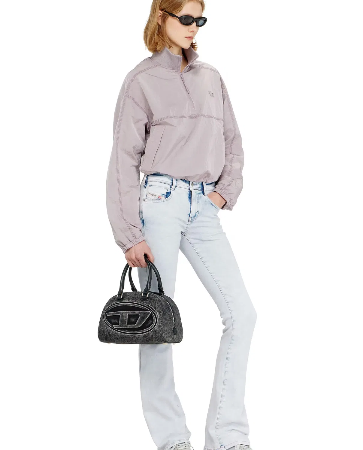 Женская куртка с эффектом усадки Морщинистая Diesel, Morado — фото 4