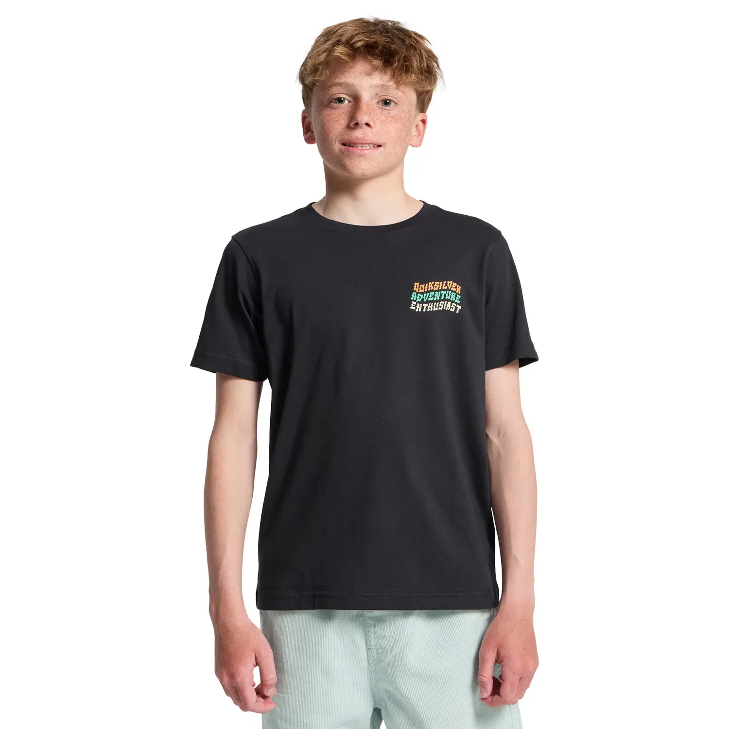 Детская футболка для мальчиков с принтом Cosmic Character Quiksilver, Negro
