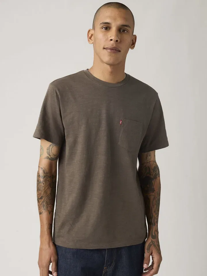 Мужская футболка с круглым вырезом Levi's, Anthracite