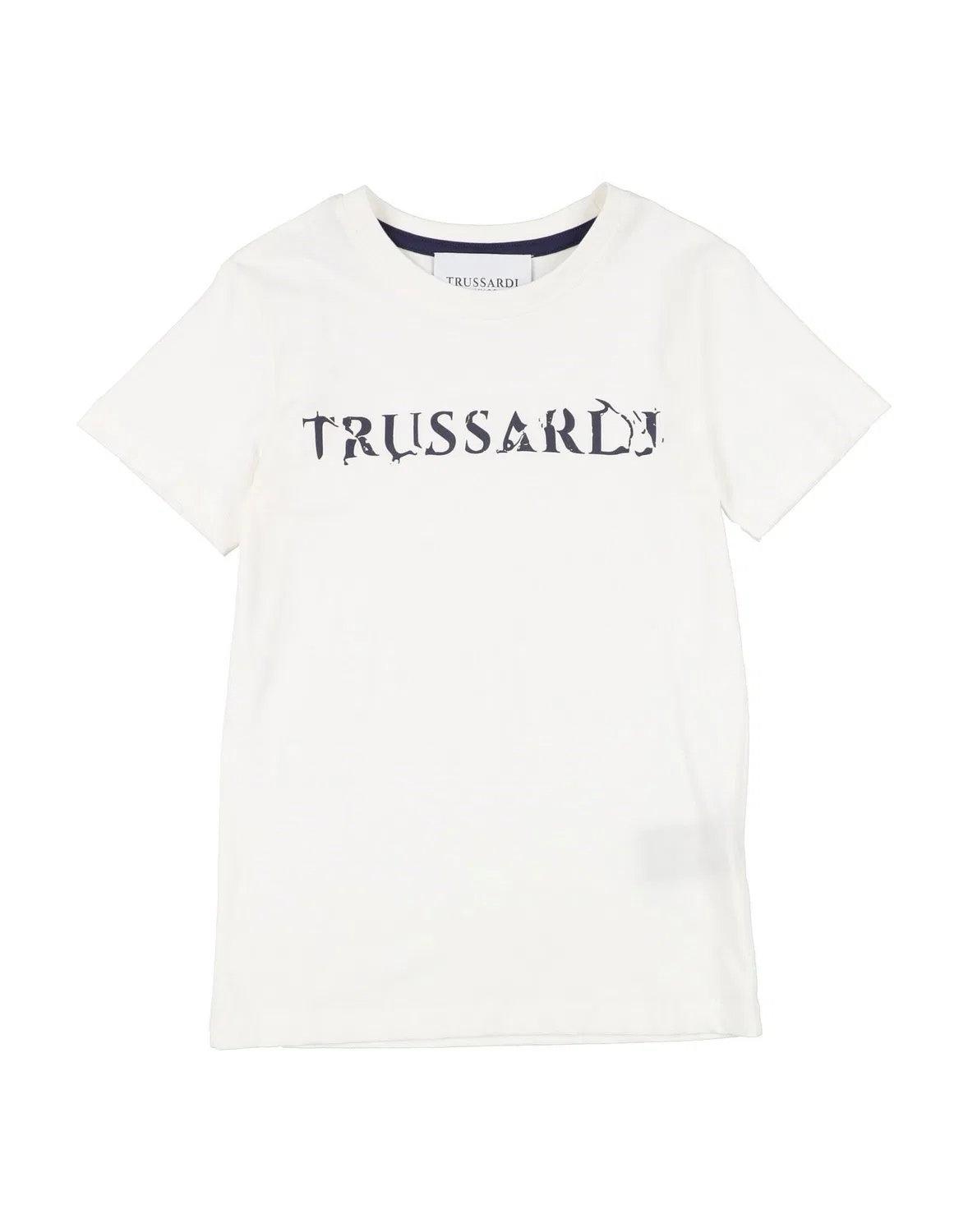 Детская футболка для мальчиков с принтом Trussardi, белый