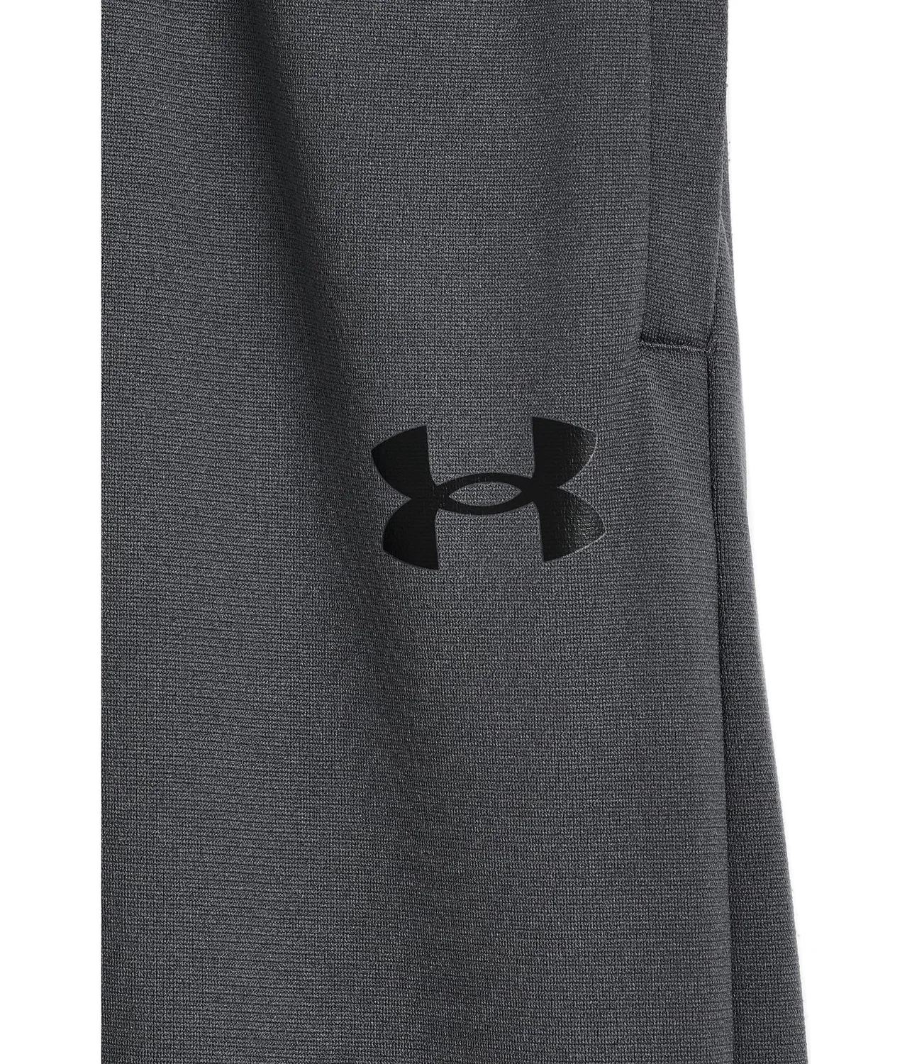 Брюки Brawler с открытым низом (для детей постарше) Under Armour Kids, Castlerock/Black — фото 3
