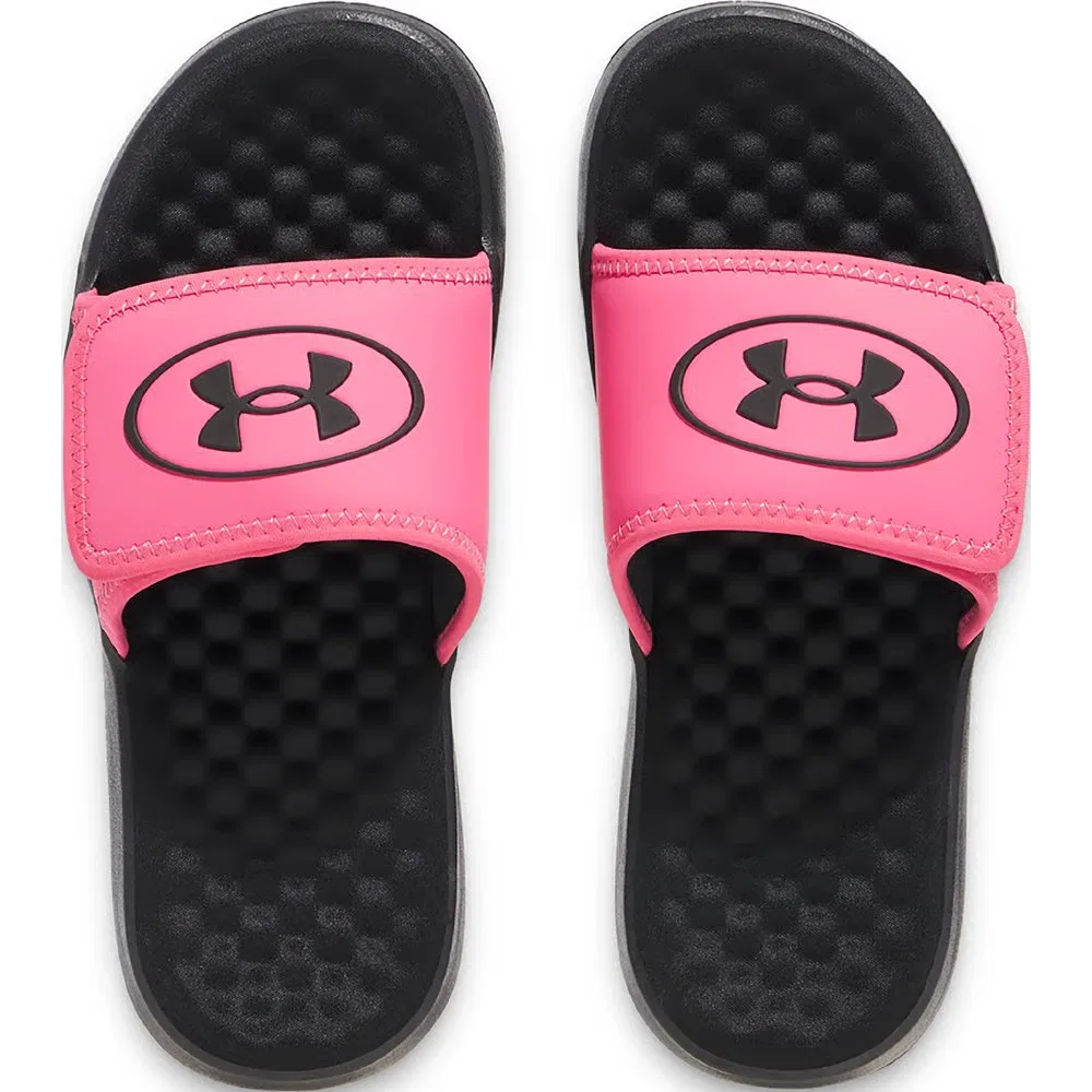 Детские сандалии-шлепанцы Ignite Pro 8 Under Armour, Black /Pink/Black — фото 3