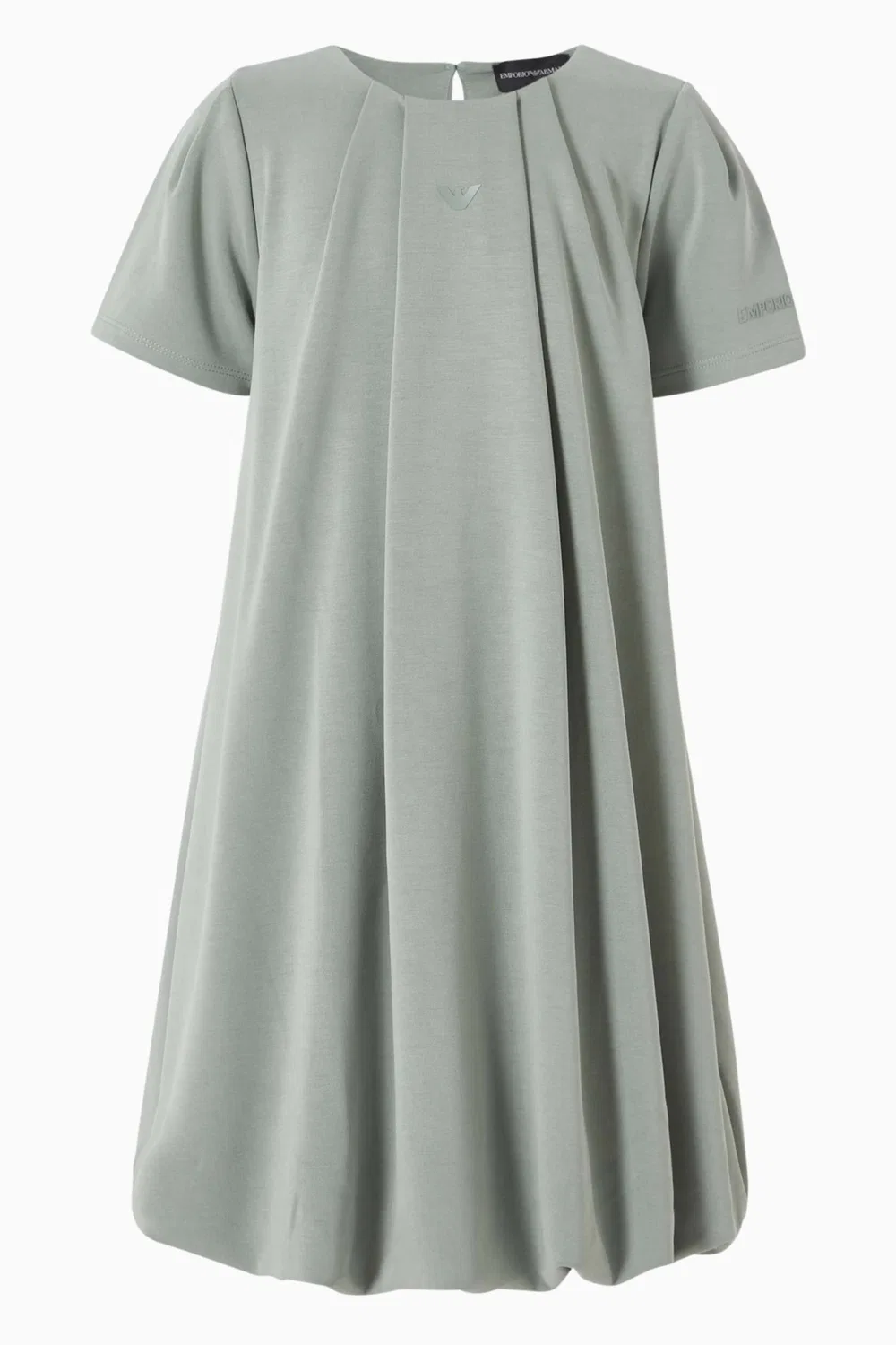 Платье плиссированное Emporio Armani, зеленый