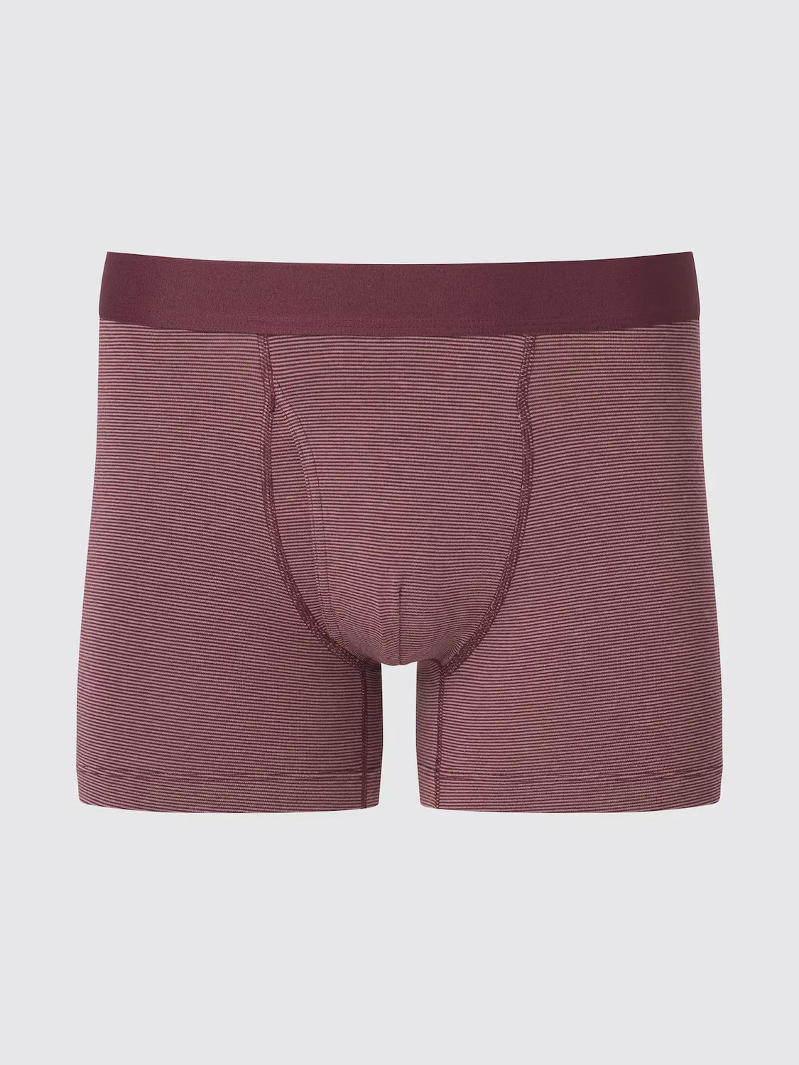 Боксеры Uniqlo, хлопковые, в полоску, бордовые
