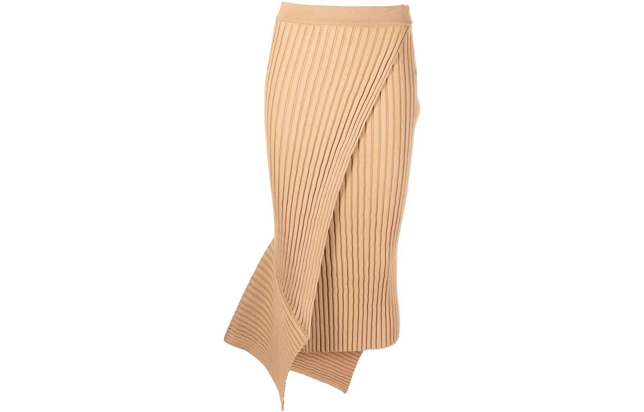 

Асимметричная юбка миди Stella McCartney, Camel