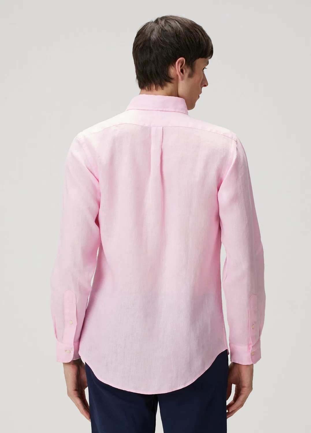 Рубашка льняная Polo Ralph Lauren, light pink — фото 4