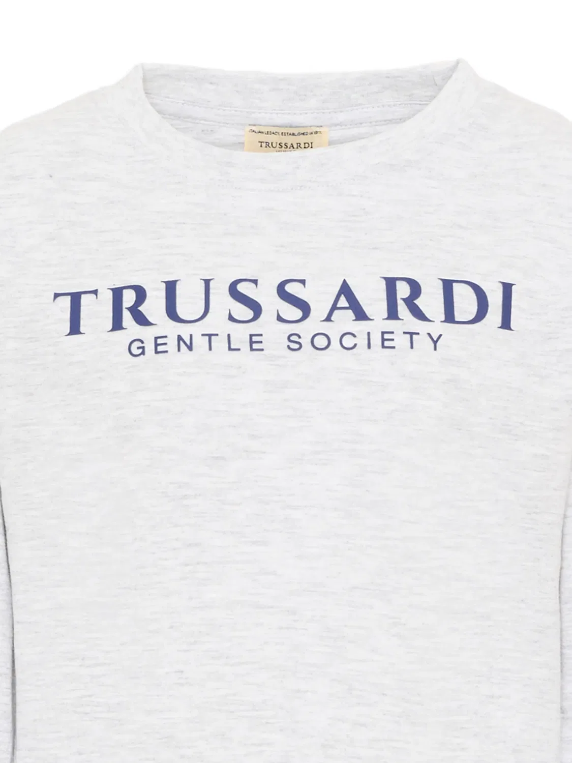 Толстовка с логотипом Trussardi Junior, серый — фото 3