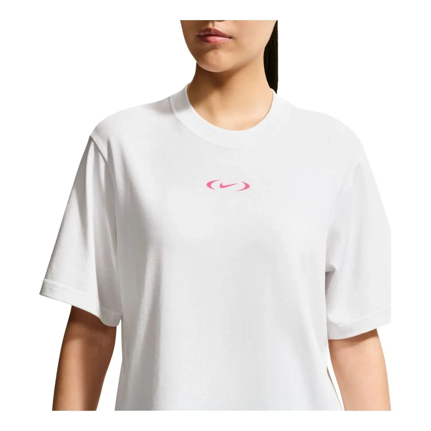 Женская футболка Boxy Fit T-Shirt Asia Sizing 'White' Nike, белый