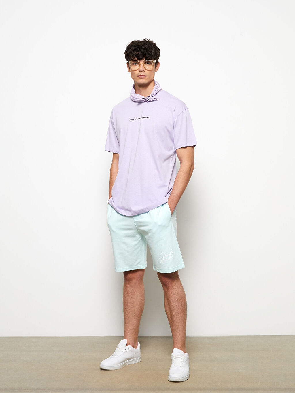 

Мужские шорты Slim Fit с завязками на талии LCW Casual
