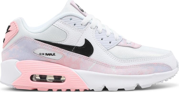 

Кроссовки Nike Air Max 90 GS 'White Pink Tie-Dye', белый