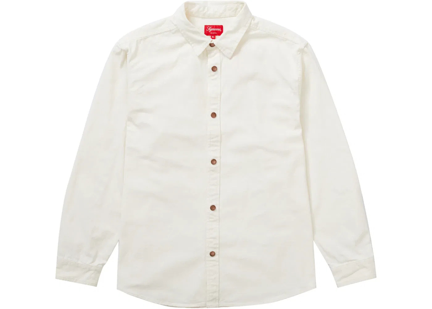 Мужская рубашка с принтом Work Shirt Supreme, White