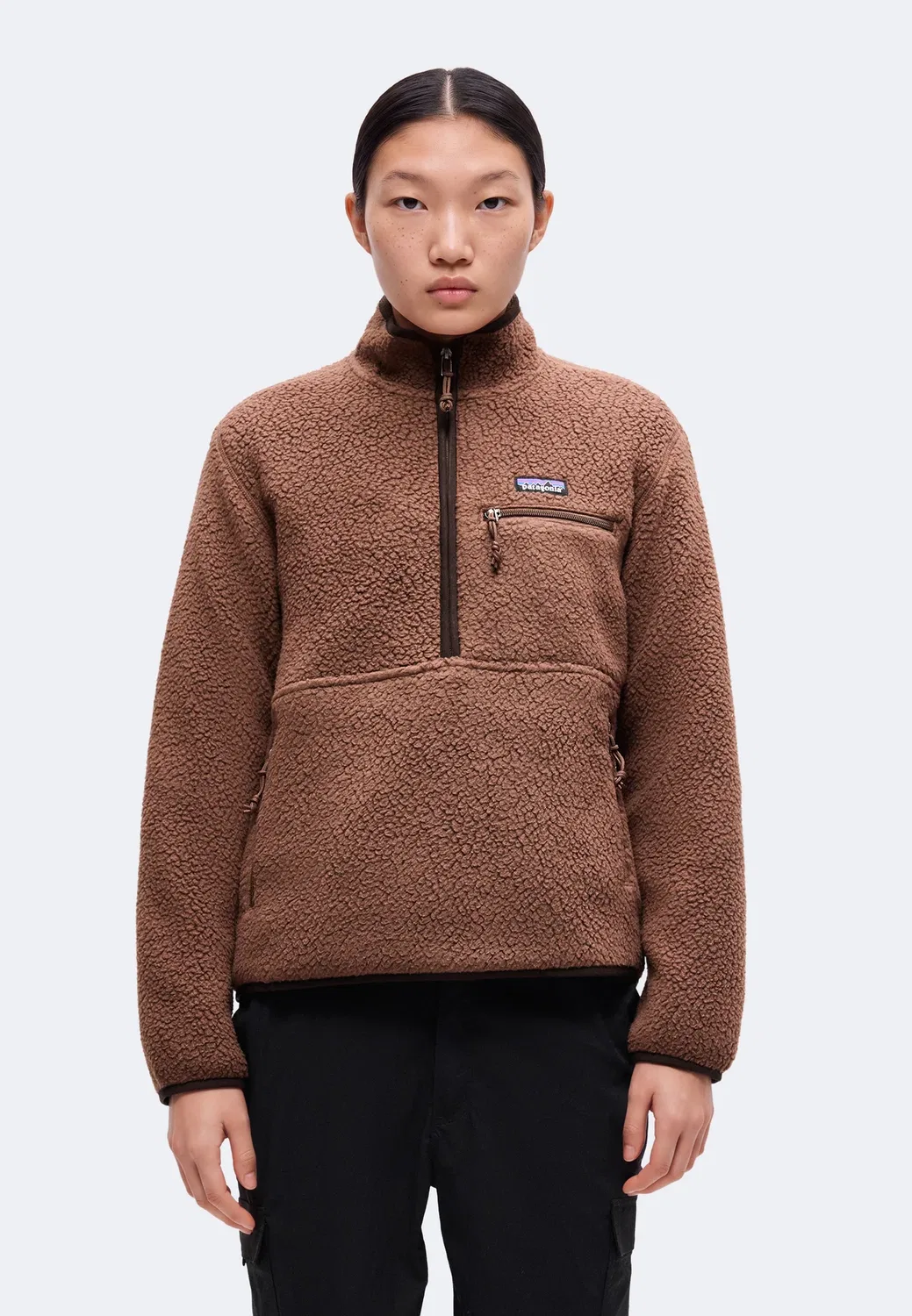 Сумчатое животное - флисовый джемпер Patagonia, Berm Brown