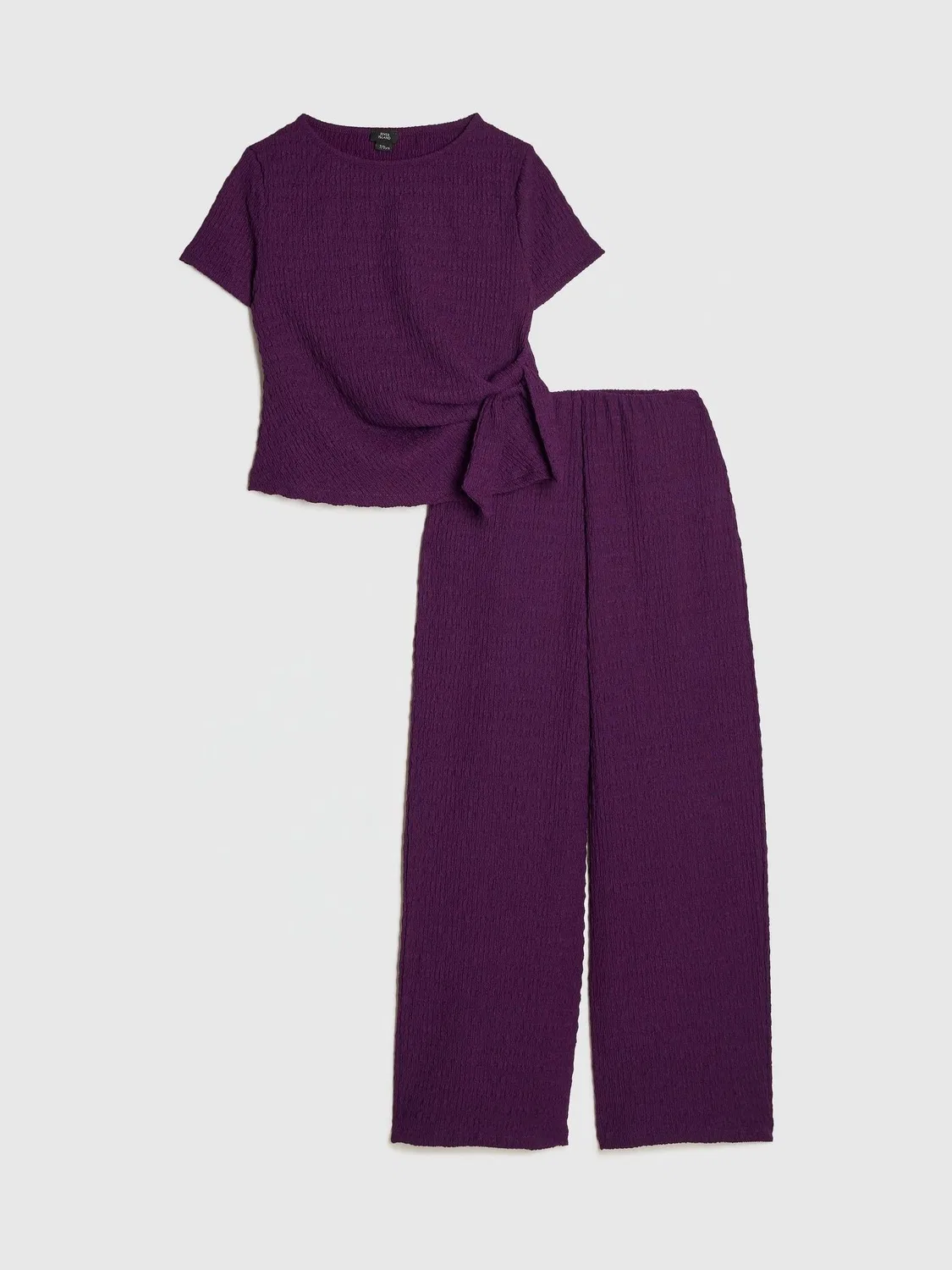 Комплект из топа и широких брюк River Island, фиолетовый