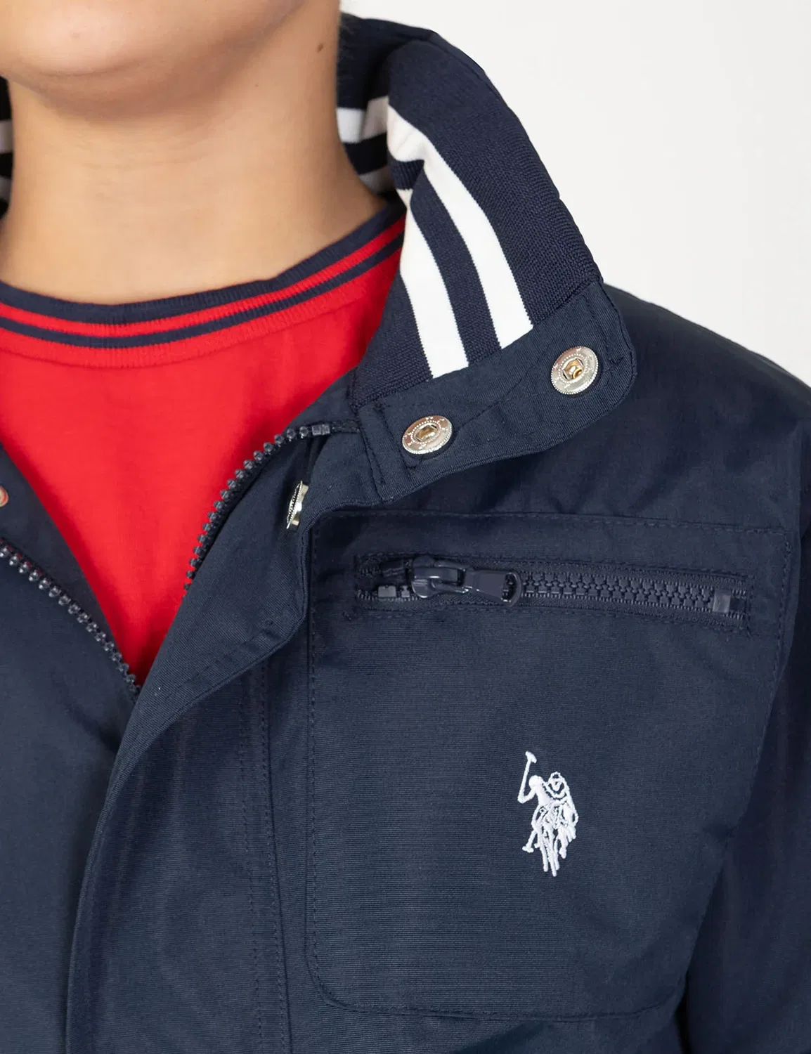 Детская яхтенная куртка U.S. Polo Assn, Classic Navy — фото 3