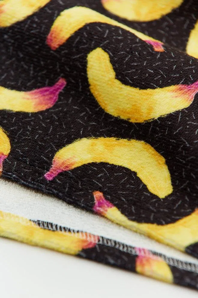 Детский пончо из махровой ткани с капюшоном Teenie Banana After Essentials, Schwarz — фото 3