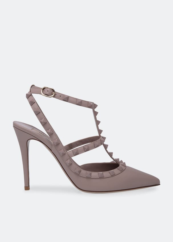 

Туфли VALENTINO GARAVANI Rockstud pumps, бежевый