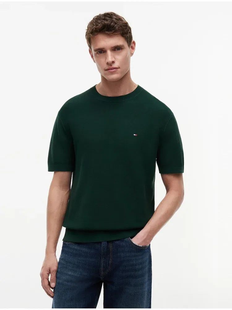 Пуловер с текстурой Cool Touch TOMMY HILFIGER, Green