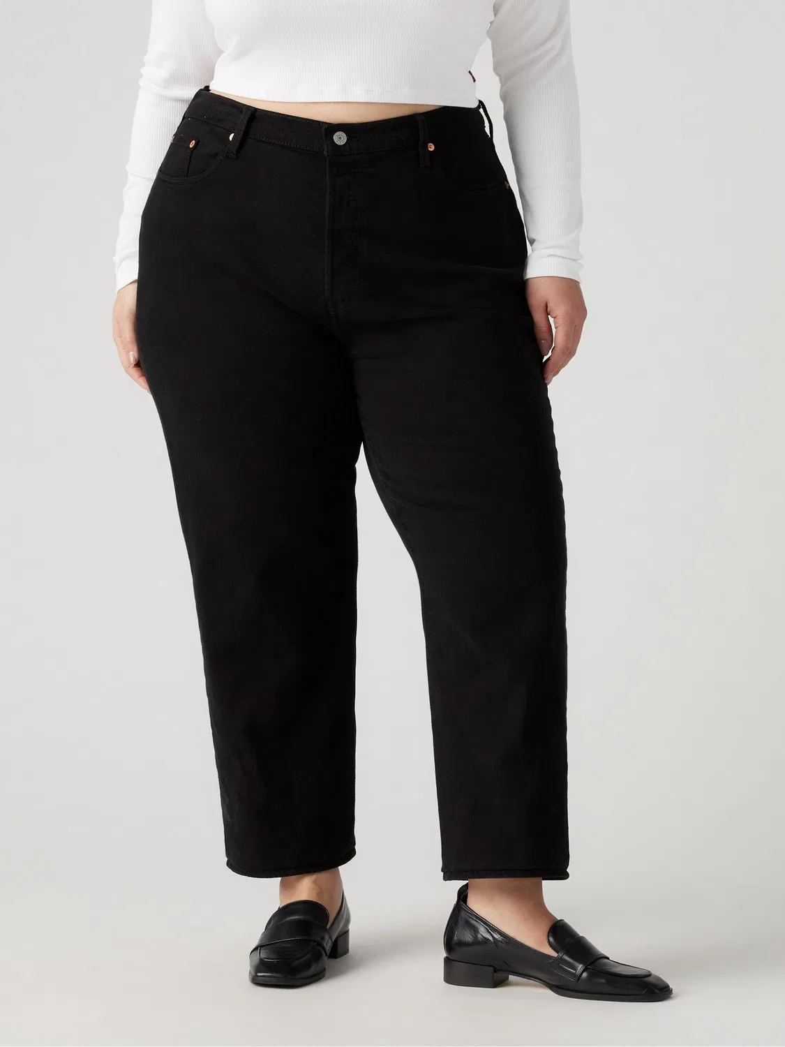 Джинсы Straight, высокая посадка, Curve Levi's, черный