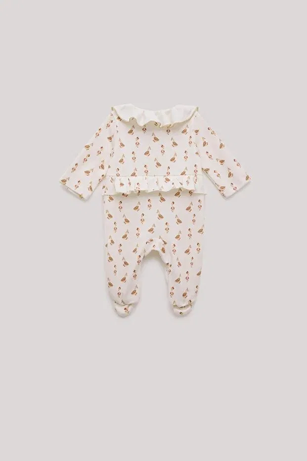 Детский комбинезон для девочек с длинным рукавом Layette, Patterned — фото 2