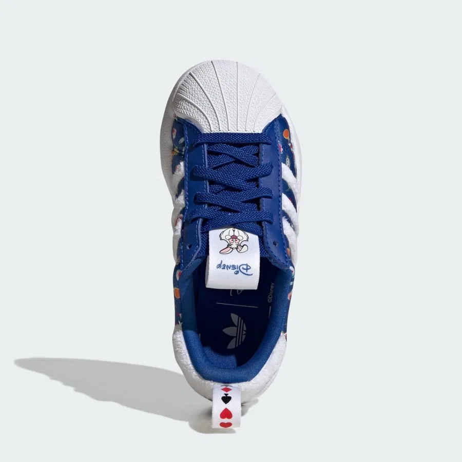Кроссовки детские с принтом Disney Adifom Superstar 360 adidas, Сине-белый — фото 3