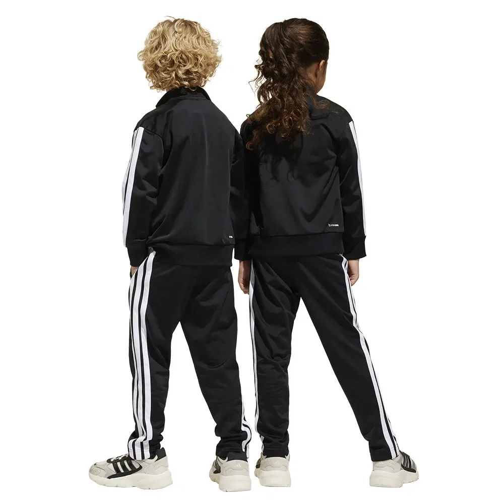 Детский спортивный костюм с принтом Tiberio 3 Stripes Tricot Adidas, Black — фото 2