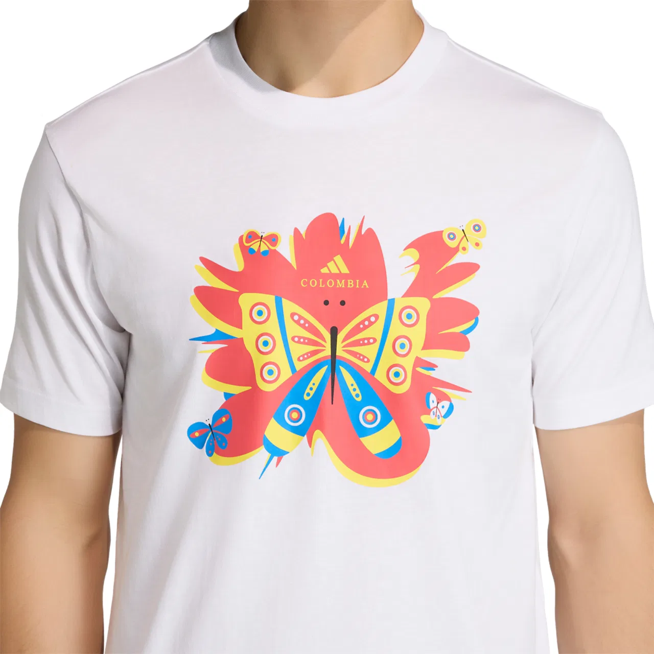 Футболка мужская Colombia DNA Adidas, белый — фото 4