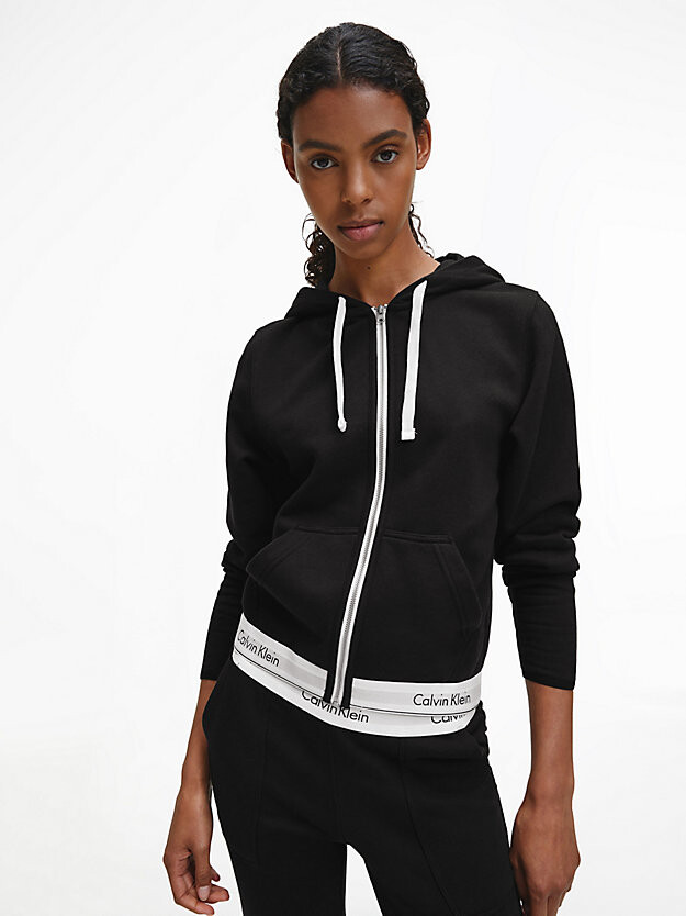 

Толстовка с капюшоном Lounge Zip Up - Modern Cotton Calvin Klein, черный