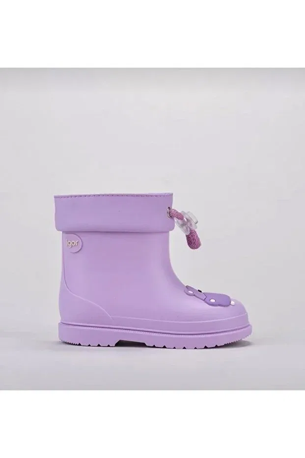 Детские резиновые сапоги для девочек водонепроницаемые W10214 bimbi hipo Igor, Purple — фото 2