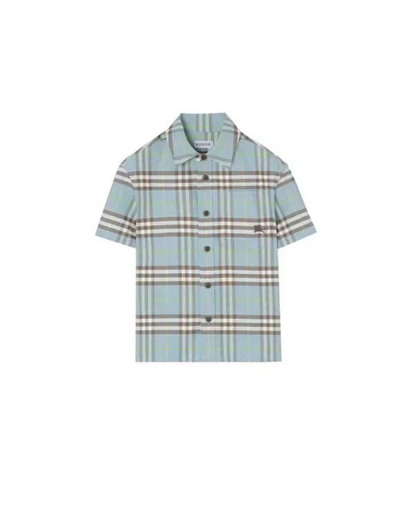 Детская рубашка для мальчиков с длинным рукавом Burberry, Misty Blue