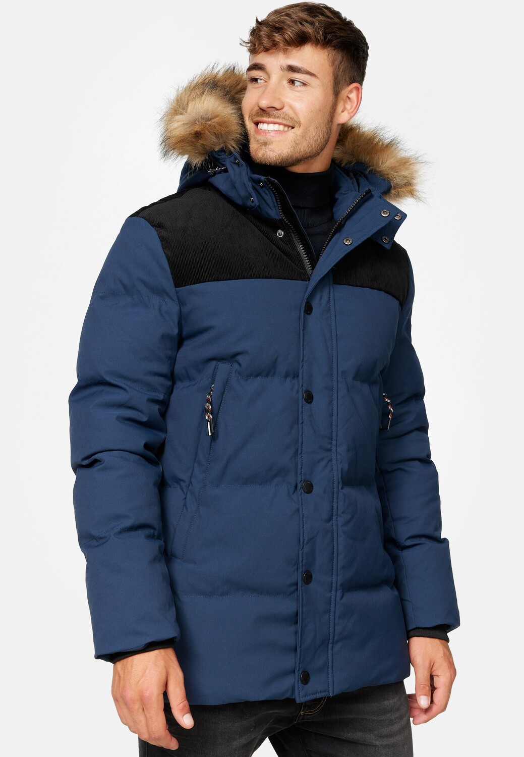 

Пальто зимнее Indicode Jeans, синий