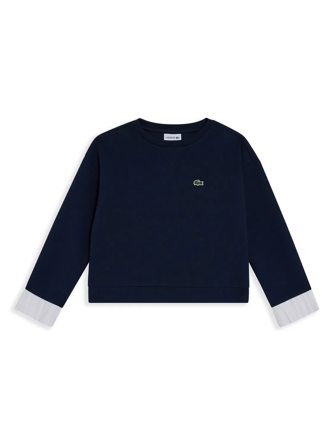 Детский свитшот с логотипом Lacoste, синий