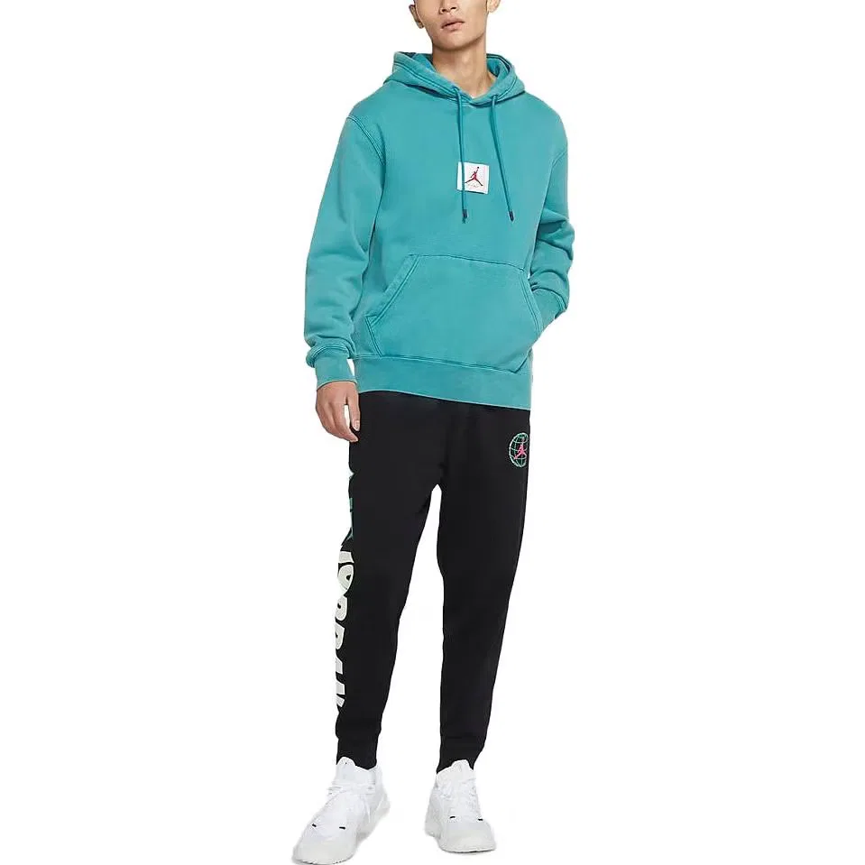 Худи с капюшоном Air Flight Fleece Jordan, бирюзовый — фото 4