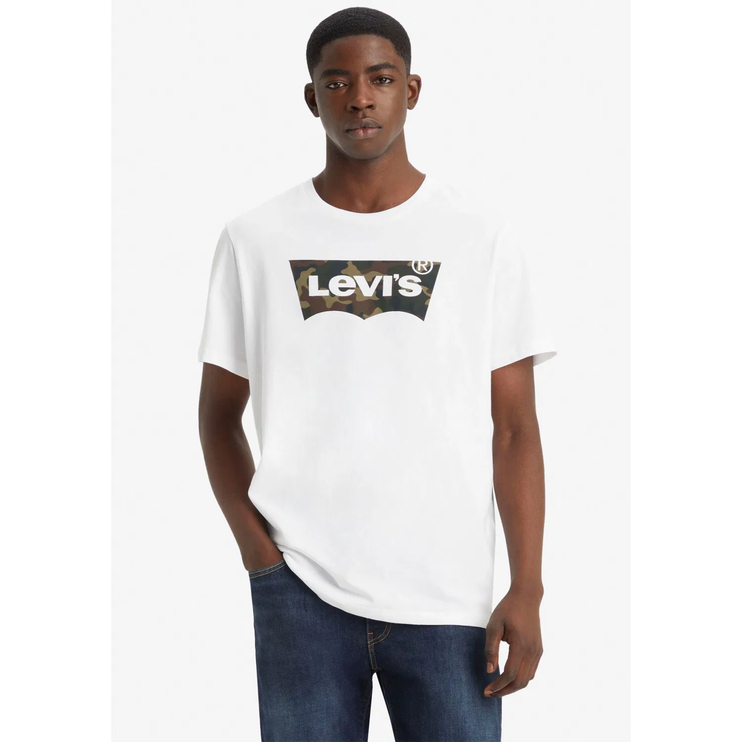 Мужская футболка с логотипом Batwing Levi's, White — фото 2