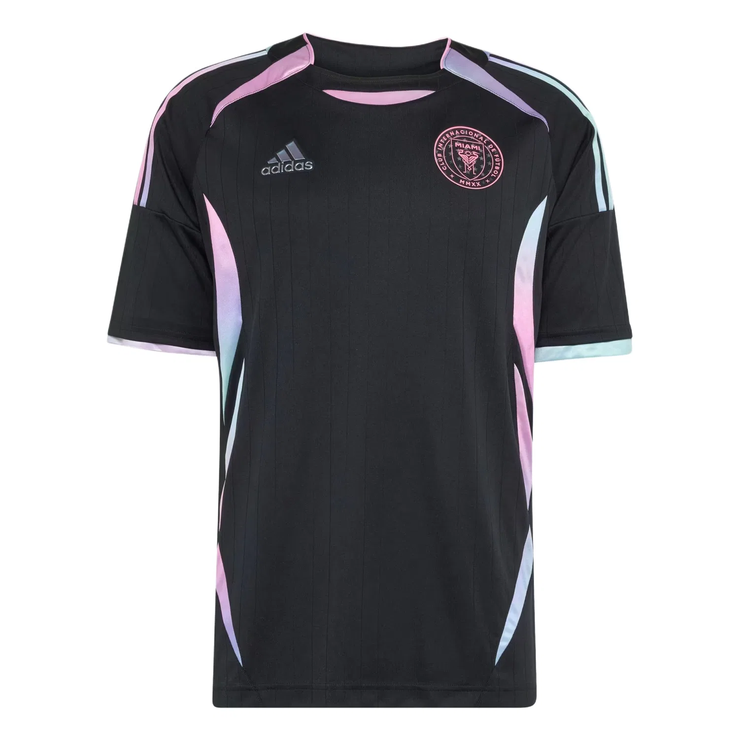 Мужская футболка с принтом Adidas x Audi TEAM REVOLUT F1 INTER MIAMI Racing, Black/Multicolor