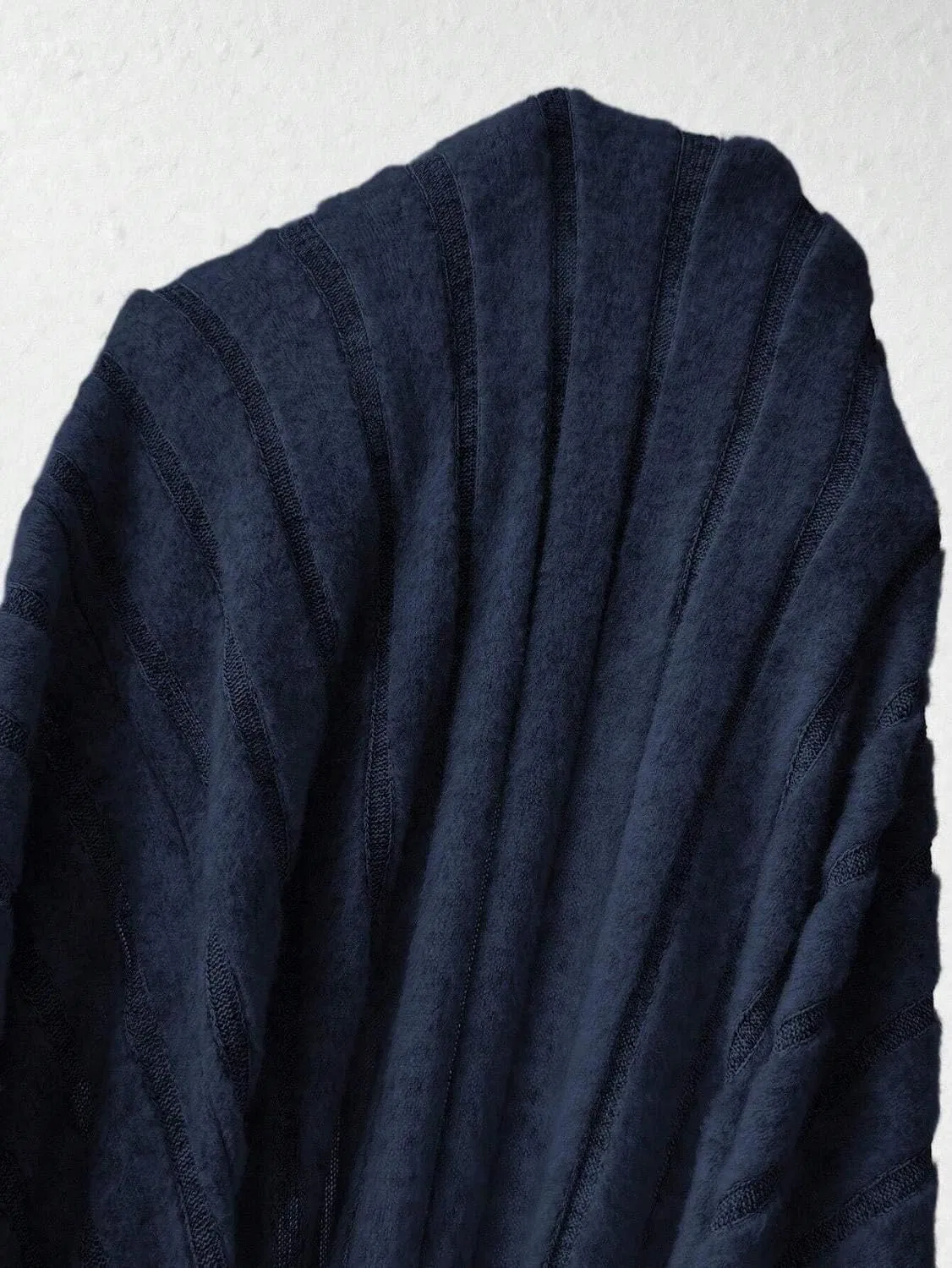 Женское платье A-силуэта с V-образным вырезом Yuchenda, Navy Blue — фото 4