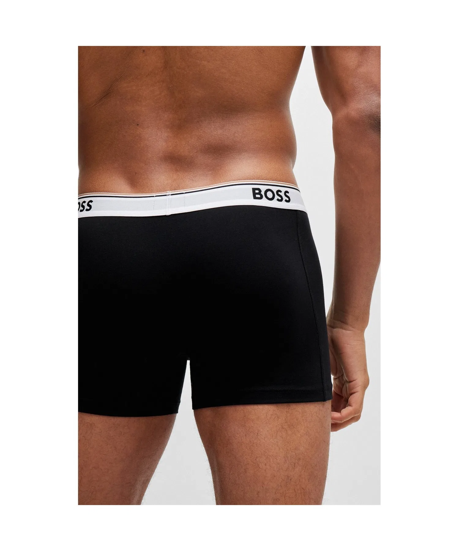 Комплект из 3 боксеров из эластичного хлопка с логотипом BOSS. — фото 3