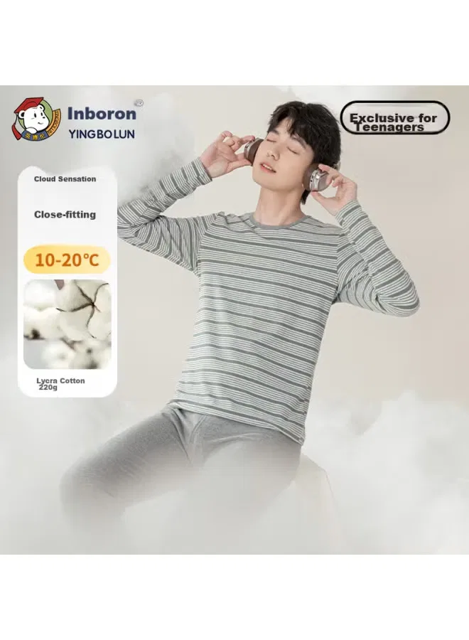 Комплект термобелья детское хлопковое 81161 Yingbolun, зеленый