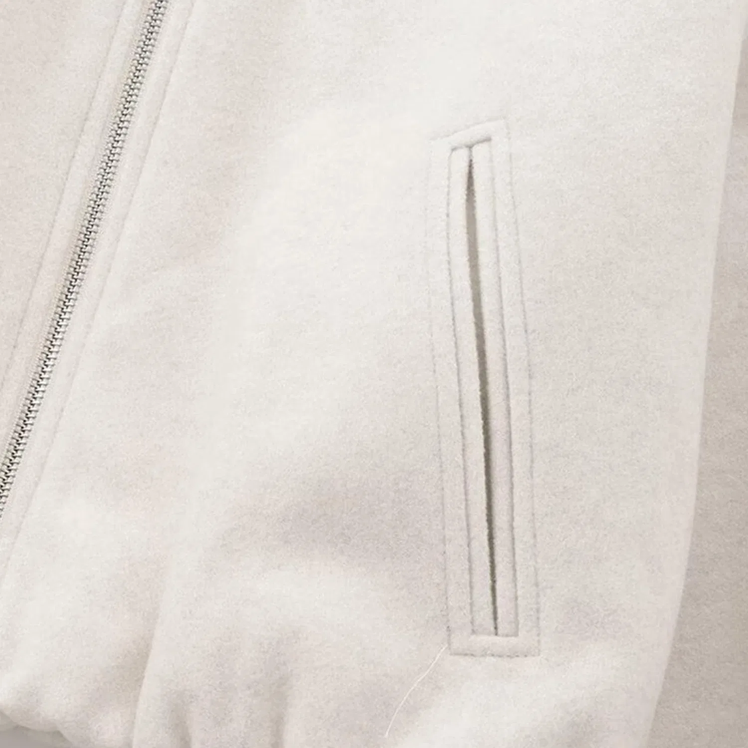 Женская куртка-бомбер с молнией Casual Short Bomber Jacket, White — фото 4