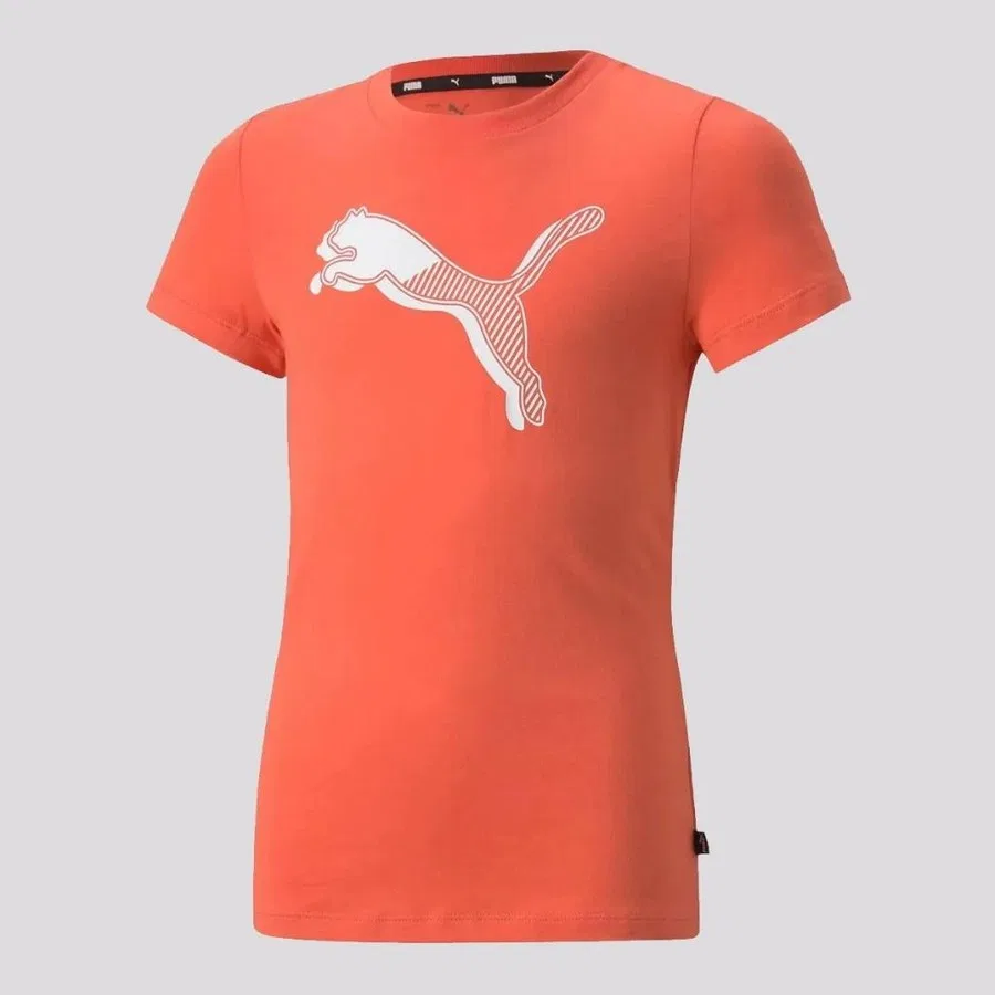Детская футболка с принтом Power Graphic Puma, Оранжевый