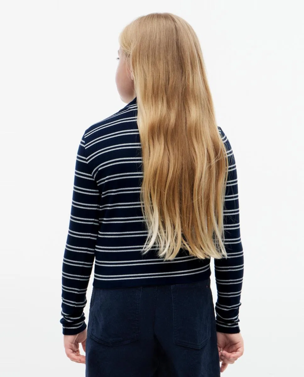 Детская футболка с длинным рукавом, Punto Canalé, Tommy Hilfiger, желтый — фото 2