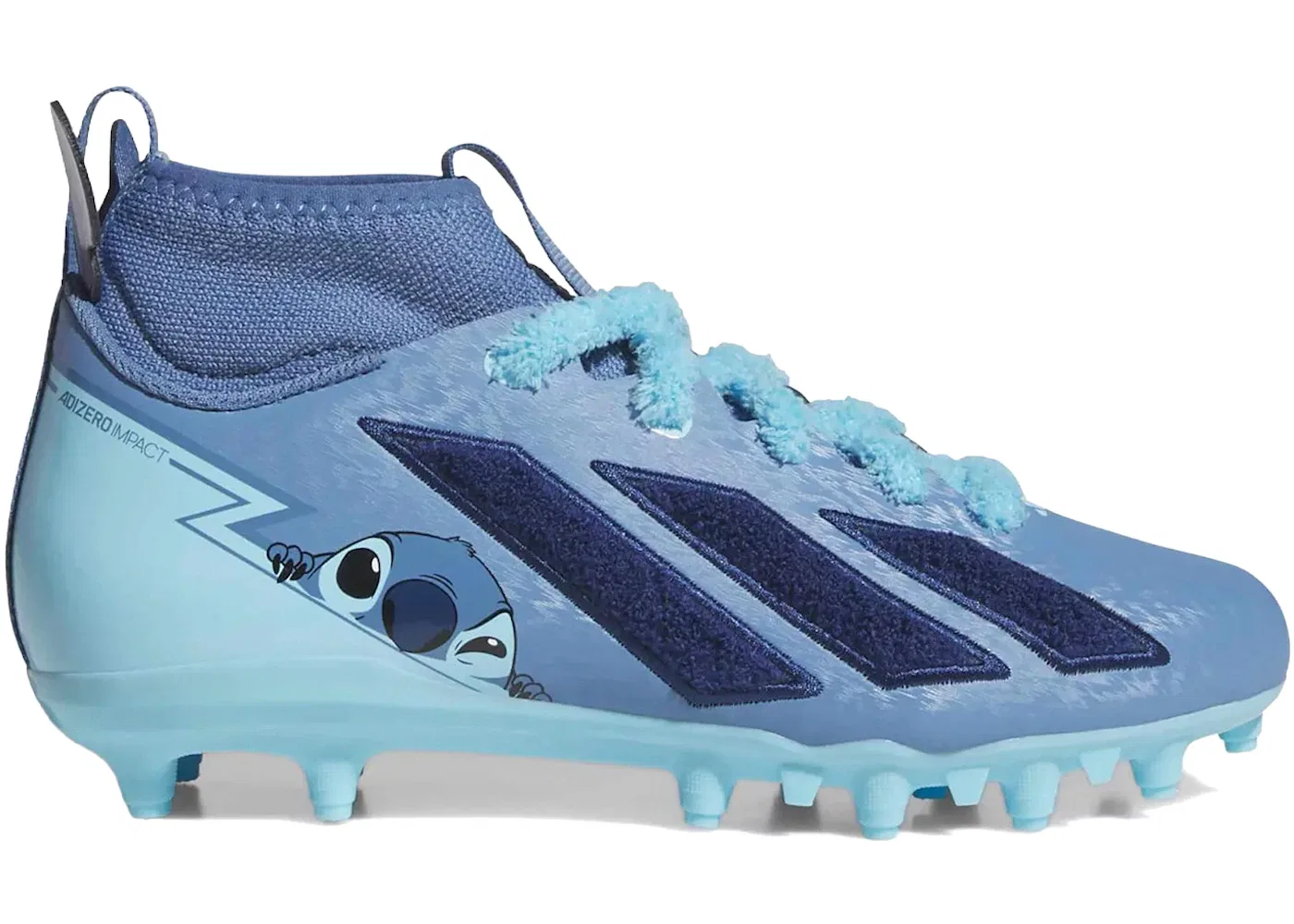 Детские бутсы Adizero Impact II Disney Lilo & Stitch Adidas, Bright Royal/Team Navy/Lucid Aquamarine
