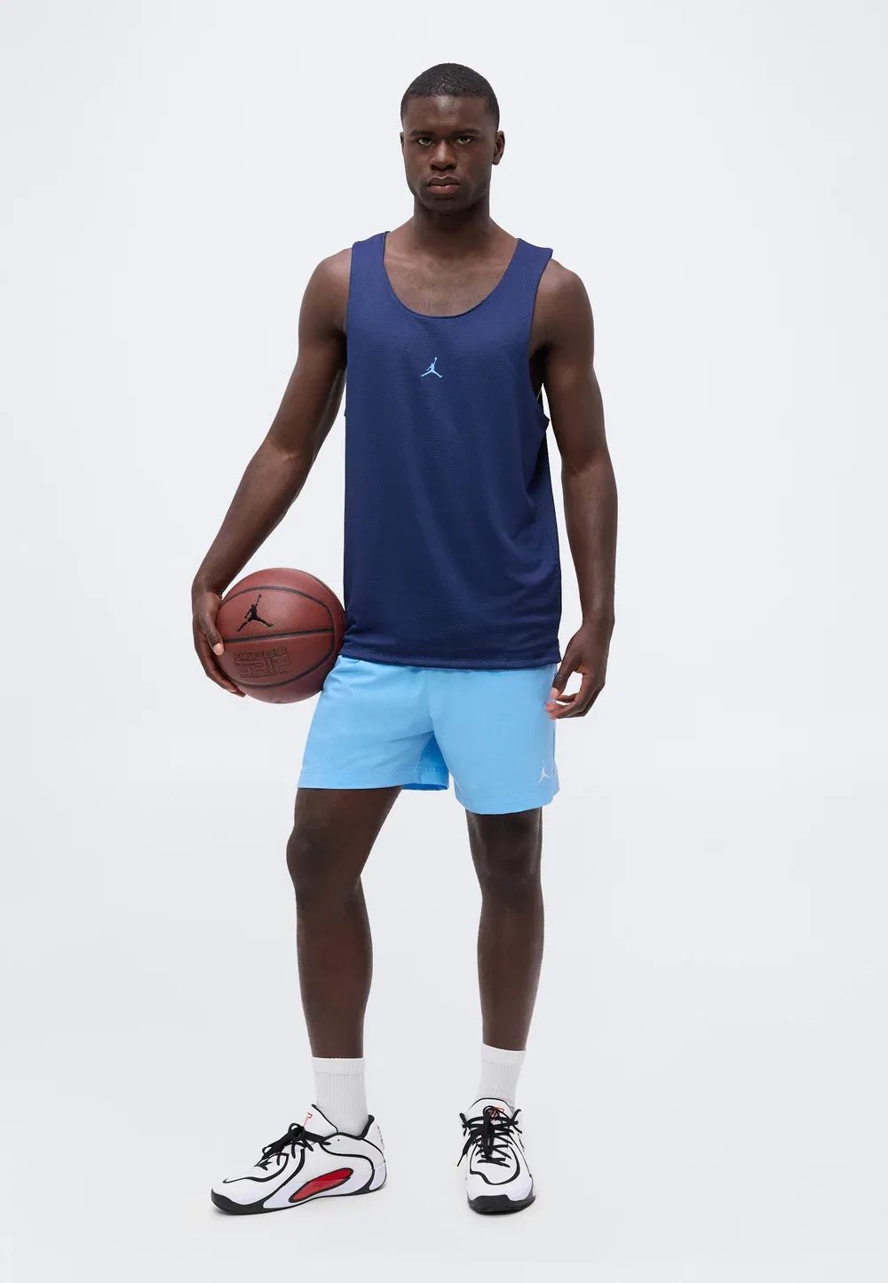 Спортивная двусторонняя футболка - верхняя часть Jordan, Midnight Navy/University Blue — фото 2