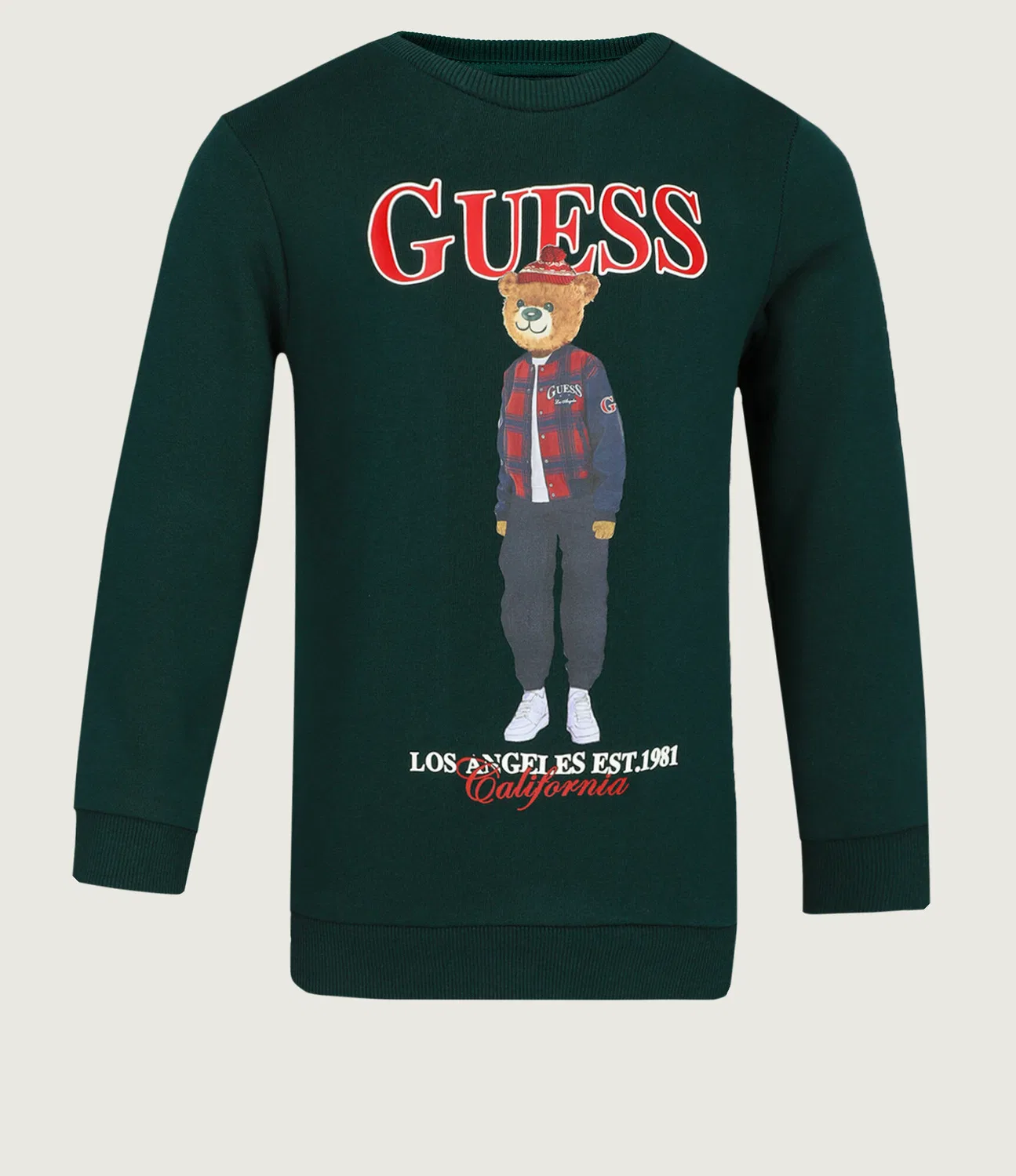 Свитшот Guess, Verde Bottiglia