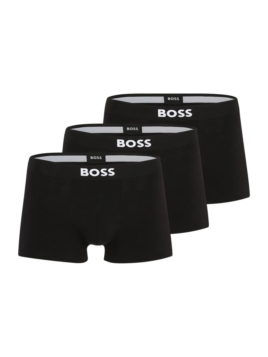 Боксерские шорты BOSS «Дэвид Бекхэм» черного цвета