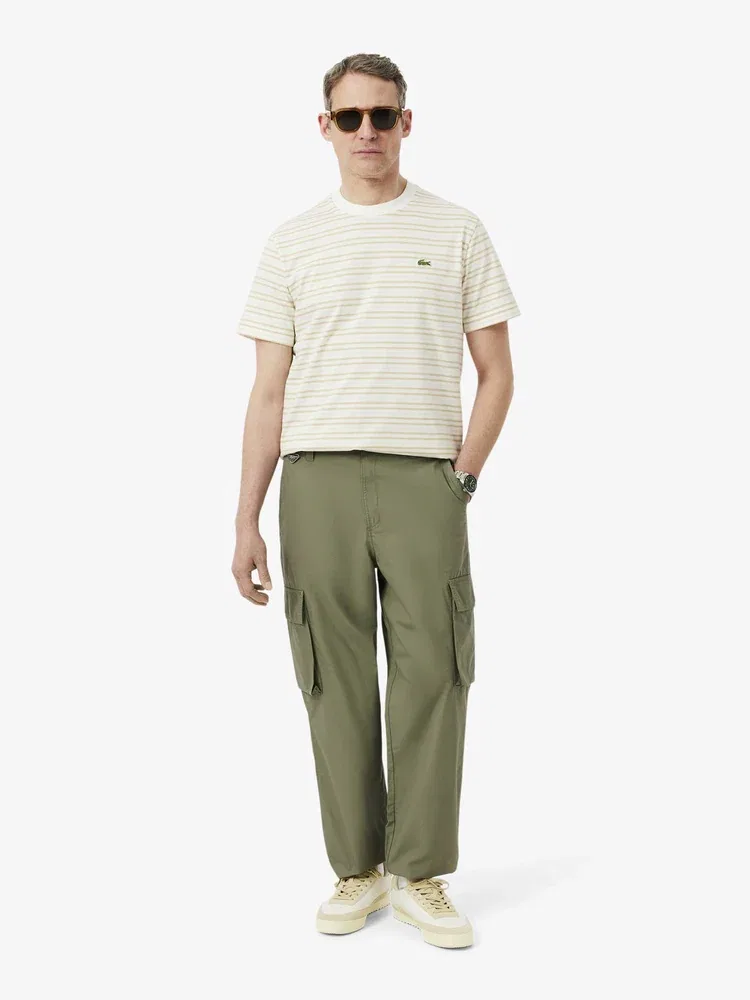 Чиносы прямого кроя карго LACOSTE, Khaki