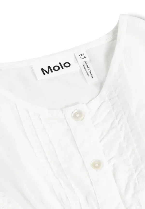 Платье рубашечного кроя хлопковое Vestiti Molo, белый — фото 3